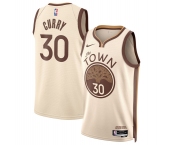 Men's Golden State Warriors #30 Stephen Curry Tan 2025-26 City Edition Stitched Basketball Jersey Men's Golden State Warriors #30 Stephen Curry Tan 2025-26 City Edition Stitched Basketball Jersey