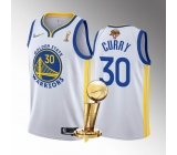 Men's Golden State Warriors #30 Stephen Curry White 2022 NBA Finals Champions Stitched Jersey Men's Golden State Warriors #30 Stephen Curry White 2022 NBA Finals Champions Stitched Jersey