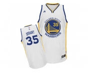 Youth Adidas Golden State Warriors #35 Kevin Durant Swingman White Home NBA Jersey