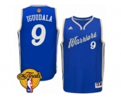 Youth Adidas Golden State Warriors #9 Andre Iguodala Swingman Royal Blue 2015-16 Christmas Day 2017 The Finals Patch NBA Jersey