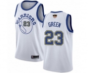 Youth Golden State Warriors #23 Draymond Green Authentic White Hardwood Classics 2019 Basketball Finals Bound Basketball Jersey