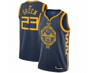 Youth Golden State Warriors #23 Draymond Green Swingman Navy Blue Basketball 2019 Basketball Finals Bound Jersey - City Edition