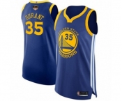 Youth Golden State Warriors #35 Kevin Durant Authentic Royal Blue 2019 Basketball Finals Bound Basketball Jersey - Icon Edition