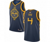 Youth Golden State Warriors #4 Quinn Cook Swingman Navy Blue Basketball 2019 Basketball Finals Bound Jersey - City Edition