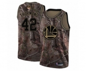 Youth Golden State Warriors #42 Nate Thurmond Swingman Camo Realtree Collection Basketball 2019 Basketball Finals Bound Jersey