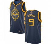 Youth Golden State Warriors #9 Andre Iguodala Swingman Navy Blue Basketball 2019 Basketball Finals Bound Jersey - City Edition