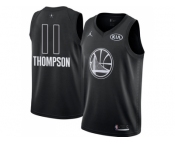 Youth Nike Golden State Warriors #11 Klay Thompson Black NBA Jordan Swingman 2018 All-Star Game Jersey