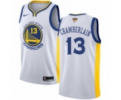 Youth Nike Golden State Warriors #13 Wilt Chamberlain Authentic White Home 2018 NBA Finals Bound NBA Jersey - Association Edition