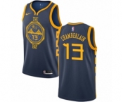 Youth Nike Golden State Warriors #13 Wilt Chamberlain Swingman Navy Blue NBA Jersey - City Edition