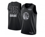 Youth Nike Golden State Warriors #35 Kevin Durant Black NBA Jordan Swingman 2018 All-Star Game Jersey