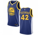 Youth Nike Golden State Warriors #42 Nate Thurmond Swingman Royal Blue Road NBA Jersey - Icon Edition
