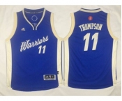 youth nba golden state warriors #11 thompson blue[2015 Christmas edition][thompson]