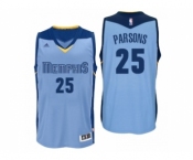 Men Memphis Grizzlies #25 Chandler Parsons Alternate Blue New Swingman Jersey