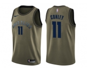 Men Nike Memphis Grizzlies #11 Mike Conley Green Salute to Service NBA Swingman Jersey