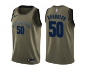 Men Nike Memphis Grizzlies #50 Zach Randolph Green Salute to Service NBA Swingman Jersey