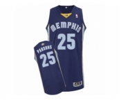 Men's Adidas Memphis Grizzlies #25 Chandler Parsons Authentic Navy Blue Road NBA Jersey