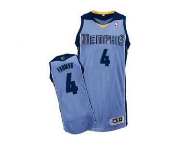 Men's Adidas Memphis Grizzlies #4 Jordan Farmar Authentic Light Blue Alternate NBA Jersey