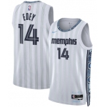Men's Memphis Grizzlies #14 Zach Edey Gray 2025-26 City Edition Swingman Stitched Jersey Men's Memphis Grizzlies #14 Zach Edey Gray 2025-26 City Edition Swingman Stitched Jersey