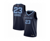 Men's Memphis Grizzlies #23 Marko Guduric Authentic Navy Blue Finished Basketball Jersey - Icon Edition