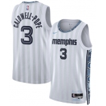 Men's Memphis Grizzlies #3 Kentavious Caldwell-Pope Gray 2025-26 City Edition Swingman Stitched Jersey