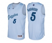 Men's Memphis Grizzlies #5 Andrew Harrison Light Blue 2016 Christmas Day NBA Swingman Jersey