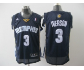 nba memphis grizzlies #3 iverson blue[2011 swingman revolution 30]