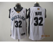 nba memphis grizzlies #32 mayo white[2011 swingman revolution 30]