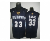 nba memphis grizzlies #33 gasol blue[revolution 30]