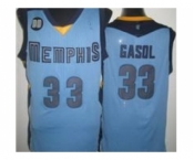 nba memphis grizzlies #33 gasol lt.blue[revolution 30]