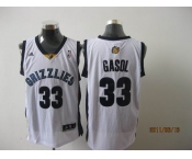 nba memphis grizzlies #33 gasol white[2011 swingman revolution 30]