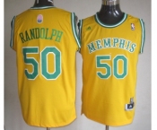 nba memphis grizzlies #50 randolph yellow[revolution 30 swingman]
