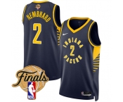 Men's Indiana Pacers #2 Andrew Nembhard Navy 2025 Finals Icon Edition Stitched Basketball Jersey
