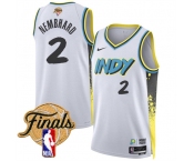 Men's Indiana Pacers #2 Andrew Nembhard White 2024-25 City Edition Stitched Basketball Jersey