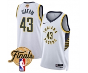 Men's Indiana Pacers #43 Pascal Siakam White 2025 Finals Association Edition Stitched Basketball Jersey