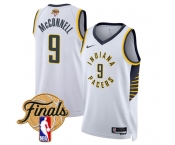 Men's Indiana Pacers #9 T.J. McConnell White 2025 Finals Association Edition Stitched Basketball Jersey