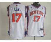 nba jerseys new york knicks #17 jeremy lin white