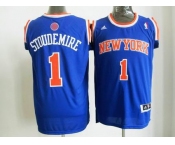 nba new york knicks #1 stoudemire blue[revolution 30 swingman]