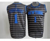 nba new york knicks #1 stoudemire grey[black strip]