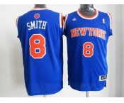 nba new york knicks #8 smith blue[revolution 30 swingman]