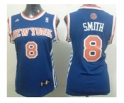 NBA Women New York Knicks #8 JR Smith Blue Revolution 30 Swingman