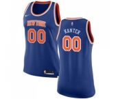 Women's Nike New York Knicks #00 Enes Kanter Swingman Royal Blue NBA Jersey - Icon Edition