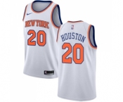 Women's Nike New York Knicks #20 Allan Houston Swingman White NBA Jersey - Association Edition