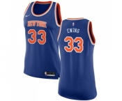 Women's Nike New York Knicks #33 Patrick Ewing Swingman Royal Blue NBA Jersey - Icon Edition