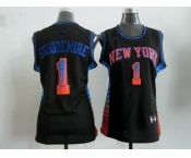women nba jerseys new york knicks #1 stoudemire black[limited edition]