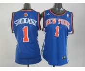 women nba jerseys new york knicks #1 stoudemire blue