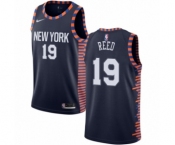 Youth Nike New York Knicks #19 Willis Reed Swingman Navy Blue NBA Jersey - 2018-19 City Edition