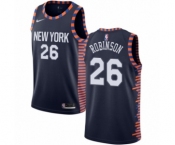 Youth Nike New York Knicks #26 Mitchell Robinson Swingman Navy Blue NBA Jersey - 2018-19 City Edition