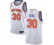 Youth Nike New York Knicks #30 Bernard King Swingman White NBA Jersey - Association Edition