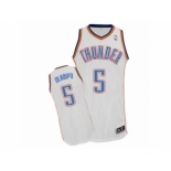 Men's Adidas Oklahoma City Thunder #5 Victor Oladipo Authentic White Home NBA Jersey