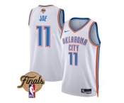 Men's Oklahoma City Thunder #11 Isaiah Joe White 2025 Association Edition Stitched Basketball Jersey